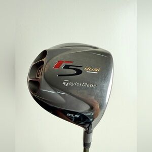 TaylorMade R5 Dual Driver in Silver and Black with head cover